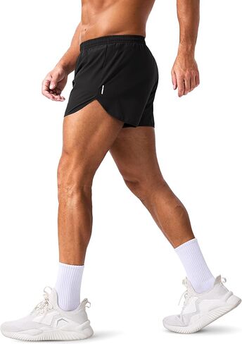 MAGCOMSEN Men's Running Shorts 3 Inch Quick Dry Lightweight for Athletic Workout Gym Training with Liner in Kuwait