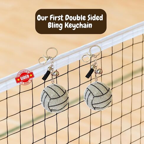 Popfizzy Bling Keychains for Women and Girls, Sparkly Purse Charm, Rhinestone Bag Charm, Cool Gifts for Women, Double Sided in Kuwait