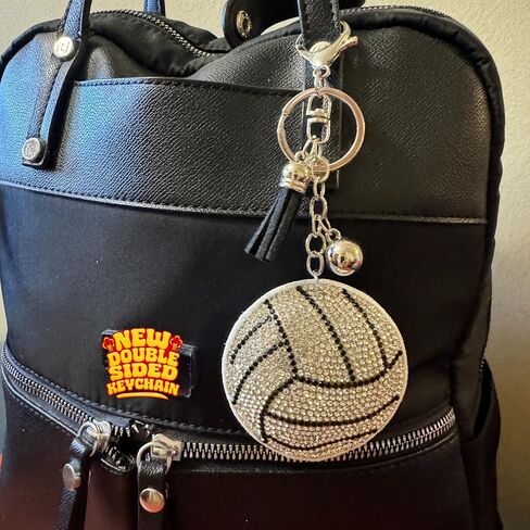 Popfizzy Bling Keychains for Women and Girls, Sparkly Purse Charm, Rhinestone Bag Charm, Cool Gifts for Women, Double Sided in Kuwait