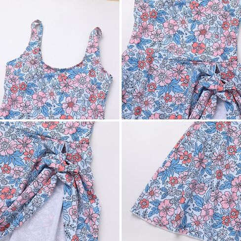 OBEEII Womens One Piece Swimdress Swimsuit Tummy Control Retro Floral Swimsuit with Skirt Modest Bathing Suits in Saudi Arabia