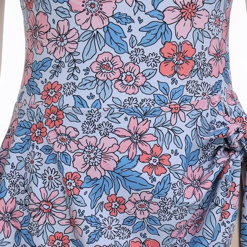 OBEEII Womens One Piece Swimdress Swimsuit Tummy Control Retro Floral Swimsuit with Skirt Modest Bathing Suits in Saudi Arabia