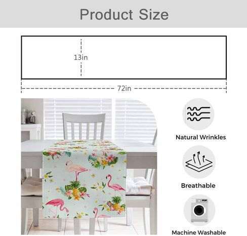 Hosnye Table Runner Abstract Pattern Colorful Chaotic Waves ، Cotton Linen Table Runner Decoration for Kitchen Family Dinn in Kuwait