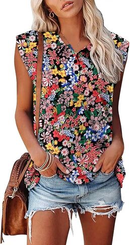 onlypuff Women's Polo Shirts Lapel Collar Short Sleeve Golf Blouse Summer Dressy Casual Tunic Tops in Saudi Arabia