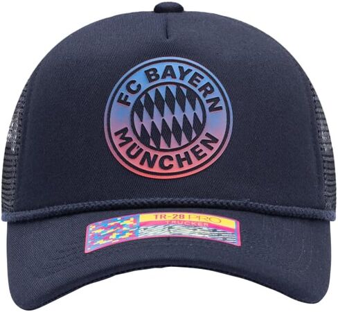 Fan Ink Bayern Munich 'Atmosphere' Trucker Style Snapback Hat/Cap Navy Blue in Kuwait