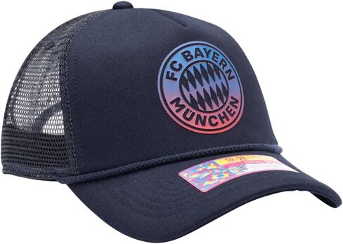 Fan Ink Bayern Munich 'Atmosphere' Trucker Style Snapback Hat/Cap Navy Blue in Kuwait