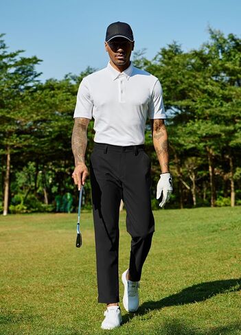 Willit Mens Golf Pants Stretch Dress Pants Slim Fit Quick Dry Casual Work Pants with Pockets 30"/32" in Saudi Arabia