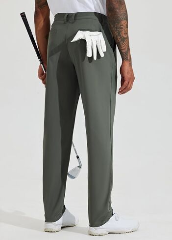 Willit Mens Golf Pants Stretch Dress Pants Slim Fit Quick Dry Casual Work Pants with Pockets 30"/32" in Saudi Arabia