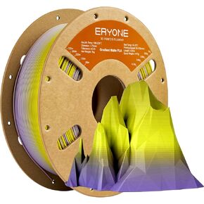 ERYONE Matte Gradient Rainbow 3D Printer PLA Filament 1.75 +/- 0.03mm, Matte Multicolor Filament PLA 1KG(2.2LBS) Spool, Dreamland (Blue Green Purple)