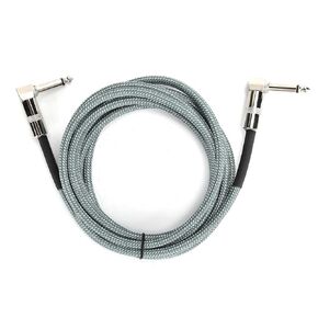 Hilitand Guitar Cable - 6.35MM Male Head Audio Guitar Cable 10ft Electric Guitar Amplifier Cord - Right Angle to Right Angle 1/4 Inch Instrument Cable Guitar Amp Cable(Green)