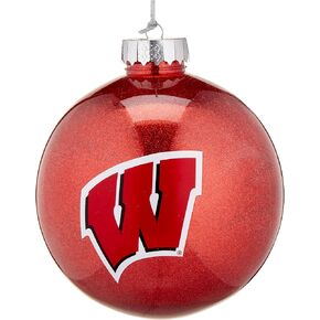 FOCO NCAA Wisconsin Jumbo Shatterproof Ball Ornament