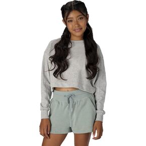 Easton | Jen Schro All Day All Night Cropped Crewneck | Heather Grey | Adult Medium