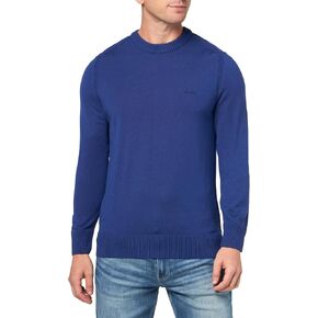 BOSS Men's Small Logo Wool Blend Sweater