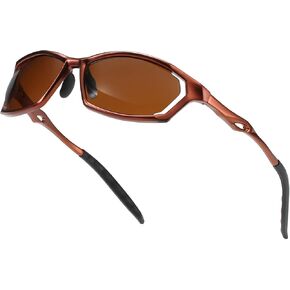 Polarized Sport Sunglasses for Men Al-Mg Metal Frame Driving Shades Cycling Fishing Golf Glasses 100% UV Protection
