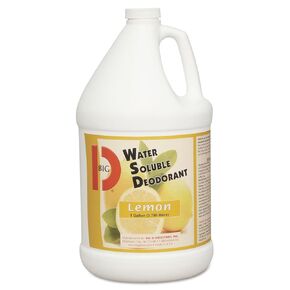 Big D 1618 Water Soluble Deodorant, Lemon Fragrance, 1 Gallon (Pack of 4) - Add to Any Cleaning Solution - Ideal for use in Hotels, Food Service, Health Care, Schools and institutions