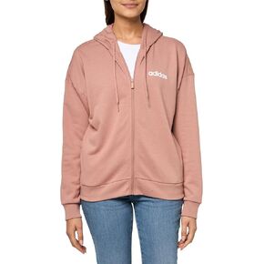 adidas Women's Essentials Linear Full Zip French Terry Hoodie