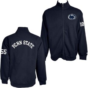 Blue 84 NCAA Officially Licensed Full Zip Sweatshirt Applique Team Color in Kuwait
