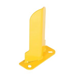 Vestil NPG6-12 Steel Low Profile Rack Guard, 2 Mounting Holes, 11-7/8" Height, Base Measures 10" x 3", Safety Yellow