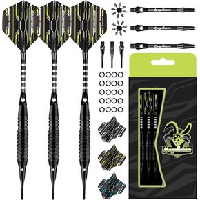 Darts Plastic Tip,Soft Tip Darts Set 3pcs, 6pcs Dart Flights, 6pcs Dart Shafts, Dart Accessories,Darts Soft Tip Set,Plastic Dart