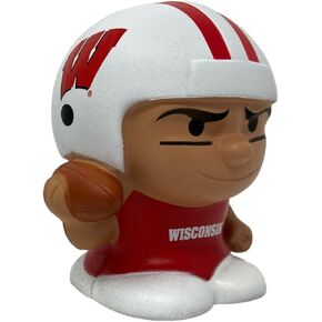 Party Animal NCAA Jumbo Squeezymates Wisconsin Squeezy Figurine, Team Colors, 5" Tall