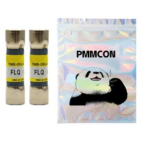 2 Pcs FLQ-3 (FLQ3) 3 Amp 500Vac Time Delay Midget Fuse 10 * 38
