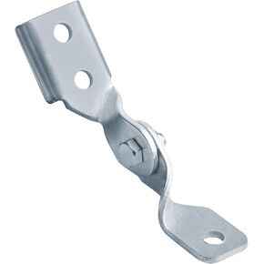 4 Pcs 3 Hole Adjustable Corner Strut Channel Hinge Pivot Fitting for 1-5/8" Strut Channel, 3/16" Thick