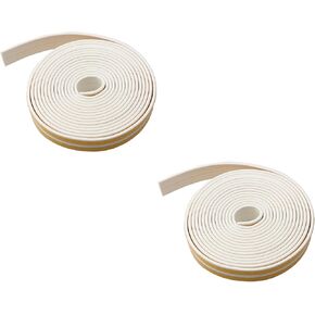 2PCS Adhesive Foam Tape Seal Strip Windproof Door Sticker Windshield Seal Strip Bottom Door Seam Seal Strip for Door and Window Insulation Furniture Electrical Cabinet Car Speaker