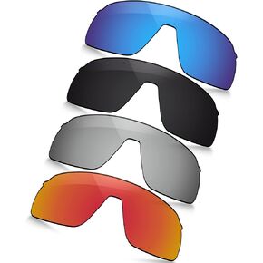 Polarized Replacement Lenses for Oakley Sutro Lite OO9463 Sunglasses -Ocean Blue+Black+Silver+Fire Red