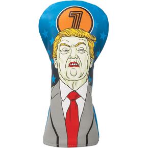 Golf Club Covers Funny Golf Driver Cover Fairway Wood Headcover Hybrid Headcover Leather Golf Headcovers for Protect Club Fits Most Brand