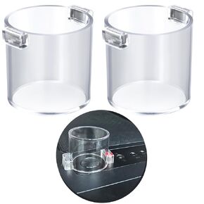2Pcs 22mm Push Button Switch Protective Cover 7/8" Strong Magnet Magnetic Round 36 * 30mm 1.42 * 1.18in Waterproof Transparent for Computer PC