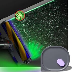 Vacuum Cleaner Dust Display Lamp, Type-C Chargeable with Green Vacuum Light and UV Lamp, Compatible for V7 V8 V10 V11 V12 V15 Gen5 Series Vacuum Cleaner Shark Bissell etc, Reveal Pet Hair Cat Dog Fur