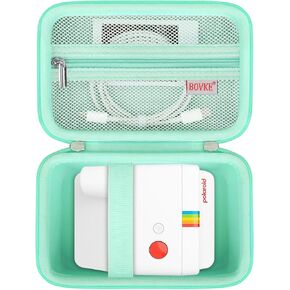 BOVKE Carrying Case for Polaroid Go Generation 2 / Polaroid Go Mini Instant Camera, Polaroid Go Gen 2 Camera Travel Storage Bag With Extra Space for Photo Films, Charging Cables, Pink