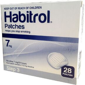 Habitrol Nicotine Transdermal System Stop Smoking Aid Patches - 28 Each (Step 3-7 Mg)