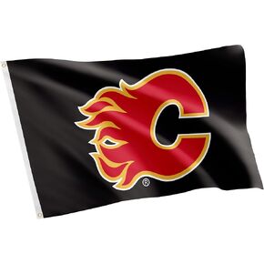 Desert Cactus Calgary Flames Flag NHL 100% Polyester Indoor Outdoor 3x5 feet National Hockey League Team Flags (Design #1)