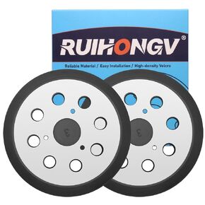2 Pack Metal Replacement Pad for DeWALT Orbital Sander, 5 inch 8 Hole Hook and Loop Replacement Sander Pad for DeWALT OE 151281-08 DW4388, Sanding Pad for D26451 D26453 DW420 DW421 DW422