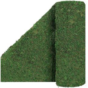 Moss Roll, Preserved Moss Table Runner for Crafts, Green Moss Mat for Table Centerpiece Woodland Fairy Garden Wedding Party Decor (12" x 71")