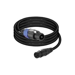 GELRHONR SpeakOn Male to XLR Female Connector Audio Extension Cable for Mixing Boards, Headers, Preamps, Speakers, etc, with Twist Lock (1.8M)