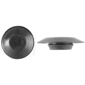 100 3/8" Black Plastic Flush Type Hole Plugs 3/4" Head