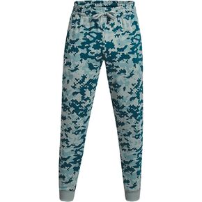 Under Armour Men's UA Rival Fleece Camo Joggers Pants (US, Alpha, Medium, Regular, Regular, Opal Green/White - 781)