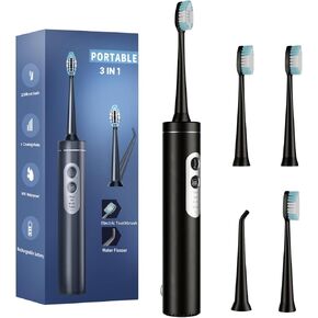 Water Floss Electric Toothbrush, Four-Mode Three-in-one Dental Cleaning Set, More Functions, Better Protection of Teeth