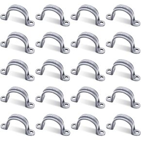 1/2 inch PVC Pipe Straps, 2-Hole Conduit Strap,Liquid Tight Conduit Strap Clamp Fittings,UL Listed(50 Pack)