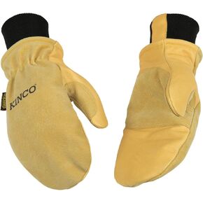 Kinco - Premium Leather Work and Ski Mitt with Nikwax Waterproof Wax, (901T)