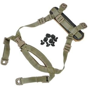 FMA TB269 4 Points Tactical Helmet Accessories Retention System Chin Strap with Bolts and Screws for Mich ACH Fast IBH Helmet tan