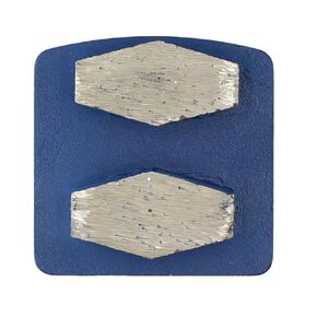 Two 12mm Thick Hexagon Diamond Concrete Floor Grinder Metal Tooling for Husky Grinder (Pack of 3)
