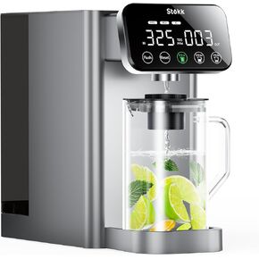 Stokk E1 Reverse Osmosis Water Filter Countertop, 5 Stage RO Water Filter System with Remineralization Glass Pitcher, NSF/ANSI 58&372, Portable No Installation Water Purifier for Home Office