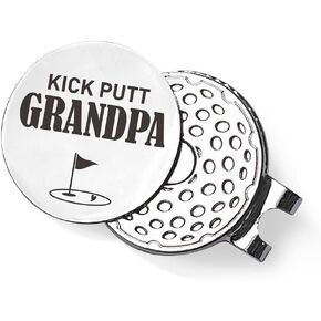 QVUXZ Grandpa Golf Ball Marker Giftsr, Grandpa Golfing Gifts, Fathers Day Golf Gifts, Birthday Christmas Golf Lover Gifts for Grandpa, Golfer Gifts for Grandpa, Kick Putt Grandpa
