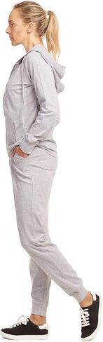 Sofra Wome's Jersey Cotton Jogger Pants with Side Pockets for Yoga Running Workout in Kuwait