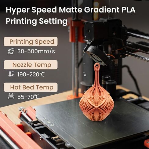 ERYONE Matte Gradient Rainbow 3D Printer PLA Filament 1.75 +/- 0.03mm, Matte Multicolor Filament PLA 1KG(2.2LBS) Spool, Dreamland (Blue Green Purple) in Saudi Arabia