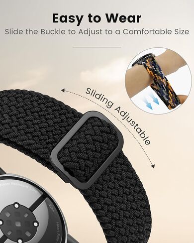 BlackPro 3 Pack Stretchy Braided Bands Compatible with Google Pixel Watch 3 45mm Band for Women Men - Upgraded Connecto Lugs - Adjustable Nylon Breathable Sport Straps for Pixel 3 Watch Band 45mm in Kuwait