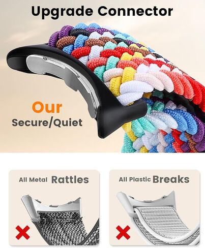 BlackPro 3 Pack Stretchy Braided Bands Compatible with Google Pixel Watch 3 45mm Band for Women Men - Upgraded Connecto Lugs - Adjustable Nylon Breathable Sport Straps for Pixel 3 Watch Band 45mm in Kuwait