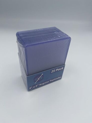 UV Resistant 3 '' X 4 '' Clear Toploader 25ct للبيسبول وكرة القدم وكرة السلة والبوكيمون و TCGs القابلة للتحصيل. in Saudi Arabia
